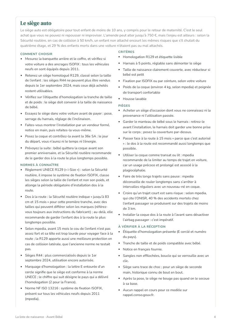 Un gros achat : critères, normes, pièges, vérifications